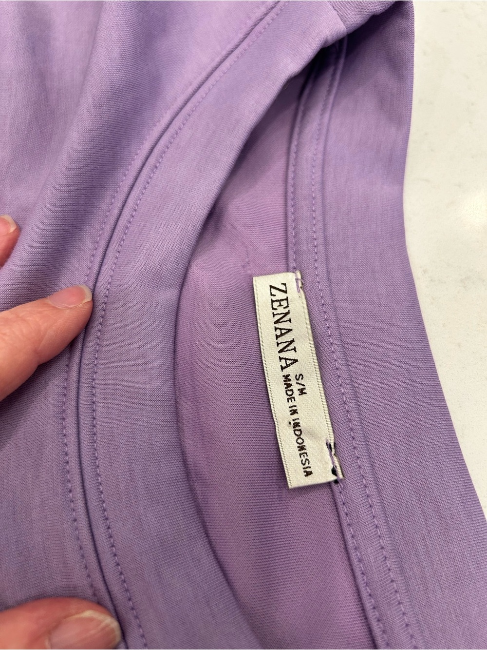 Zenana Outfitters Relaxed Lavender Boxy Top - Picture 3 of 8